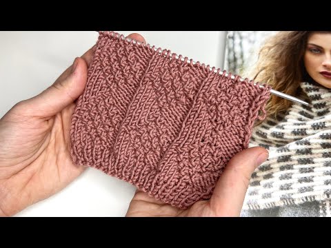 Видео: 😍 УЗОР ДЛЯ ПЛЕДА СПИЦАМИ. Шикарный узор спицами! для кардиганов, свитеров, джемперов, снудов, шапок!