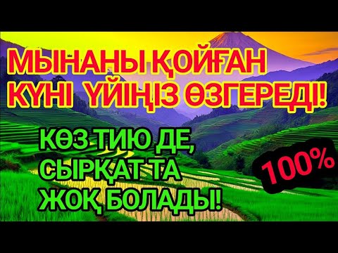 Видео: 🤲ҮЙІҢЕ МЫНАНЫ ҚОЙ ЕШКІМ ЖАҚЫНДАЙ АЛМАЙДЫ!ҚАРҒЫС, ДУА, ЖАМАНДЫҚТАН  ҚОРҒАНЫС!КӨЗ ТИЮДЕН ДЕ ҚҰТЫЛАСЫЗ!