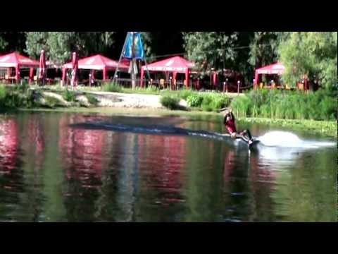 Видео: Wakeboarding in Kiev. Света и рейли. 14 days Raley wakeboard progression flat water