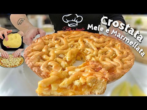 Видео: ТАРТ ЯБЛОЧНО-МАРМЕЛАДНЫЙ 🍎 ПЕСОЧНОЕ БЕЗ МАСЛА, тающий и сливочный
