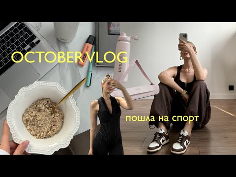 Видео: МОЙ ОКТЯБРЬ // работаю над дисциплиной, покупки на осень