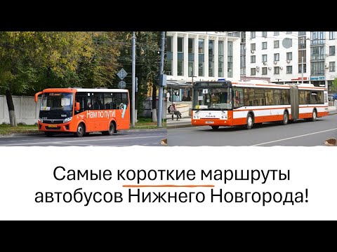 Видео: Самые короткие маршруты автобусов Нижнего Новгорода #нижнийновгород #автобус