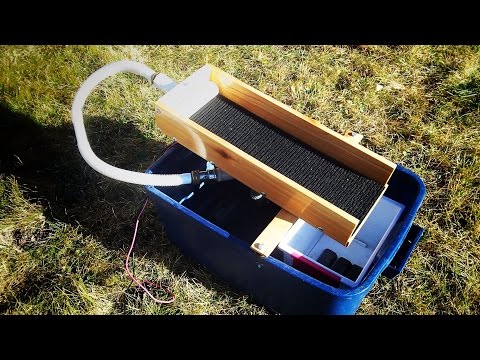 Видео: Рециркуляционный мини-шлюз для мелкого золота