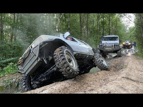 Видео: У жиги 300 сил не выдержала коробка, но валила на все бабки!!! Безумная глина и броды