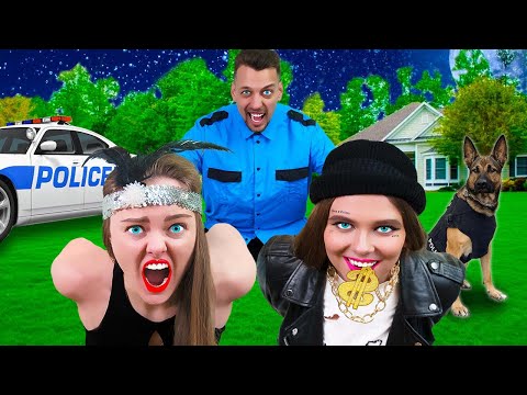 Видео: Экстремальные ДОГОНЯЛКИ ОТ ПОЛИЦИИ - Стали ПРЕСТУПНИКАМИ на 24 Часа Челлендж !