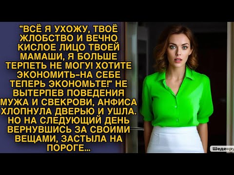 Видео: Не вытерпев поведения мужа и свекрови Анфиса ушла, а вернувшись застыла на пороге квартиры...