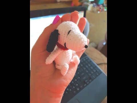 Видео: Снупи вязаная собачка, мастер класс, символ года 2018