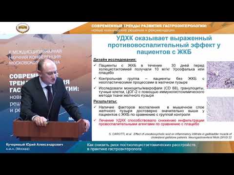 Видео: Как снизить риск постхолецистэктомических расстройств в практике гастроэнтеролога. Кучерявый Ю.А.