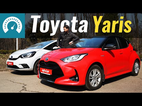 Видео: Новый Yaris Hybrid против Honda Jazz. Кто кого?