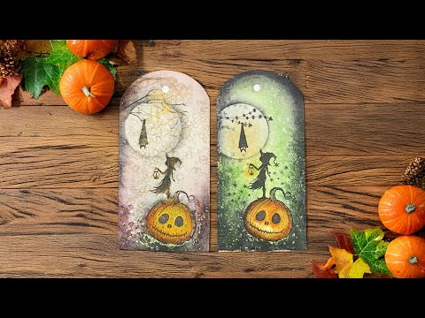 Видео: Пенелопа на бирке с призрачной потертостью акварели Трейси Даттон ✨