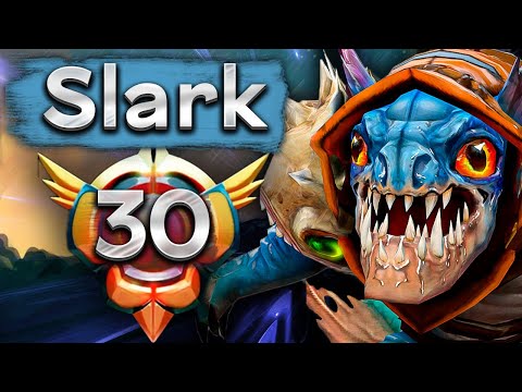 Видео: 30 LVL Сларк играет на грани! - 23savage Slark 7.35 DOTA 2