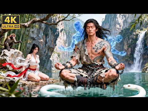 Видео: Фильм о боевых искусствах! Бедный мальчик укушен змеей и побеждает мир!