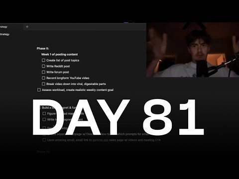 Видео: мой план по получению максимально возможного трафика // день 81: как заставить бизнес-модель рабо...