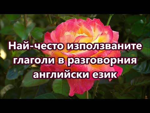 Видео: Уча английски: Най-често използваните глаголи в АЕ + FREE PDF #ежедневенанглийски #английски