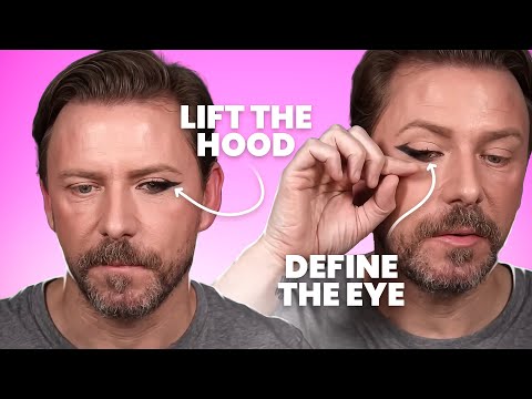 Видео: Подводка для глаз со стрелками для очень нависших век