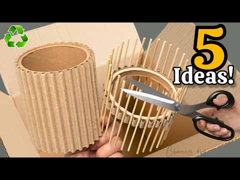 Видео: Преображение картонных рулонов 😱♻️ 5 супергениальных идей переработки, которые вас удивят! DIY #2024