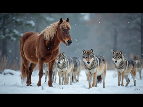 Видео: Охотник Увидел Дикую Лошадь в Стае Волков. Узнав Правду, Он Был в Шоке!