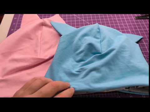 Видео: Шью шапки с ушками