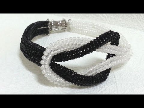 Видео: Браслет из бисера/Beaded bracelet/Herringbone beaded bracelet/Бисероплетение/Diy