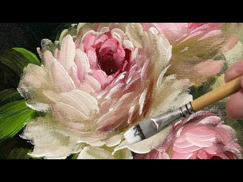 Видео: РЕАЛИСТИЧНЫЕ РОЗЫ / АКРИЛОВАЯ ЖИВОПИСЬ ДЛЯ НАЧИНАЮЩИХ / АКРИЛОВАЯ ЖИВОПИСЬ ШАГ ЗА ШАГОМ