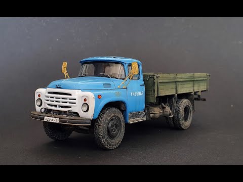 Видео: Сборка модели советского грузовика Зил-130 от avd в масштабе 1/43