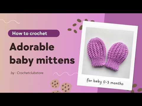 Видео: Как связать крючком детские варежки. Пошаговое руководство для начинающих.