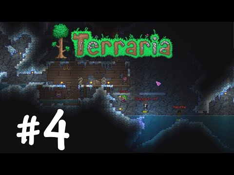 Видео: Terraria (Co-op) #4 - Разом в печери!