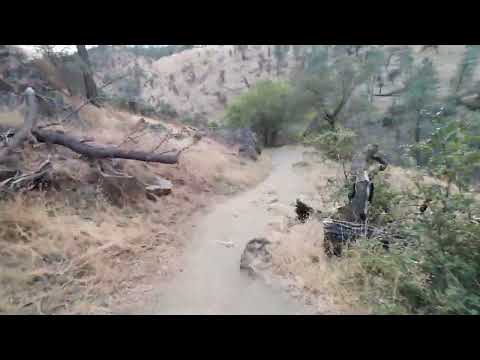 Видео: 4 минуты быстрой езды вниз по трассе SJRT Trail до Sky Harbor и Millerton Recreation — какие ощущ...