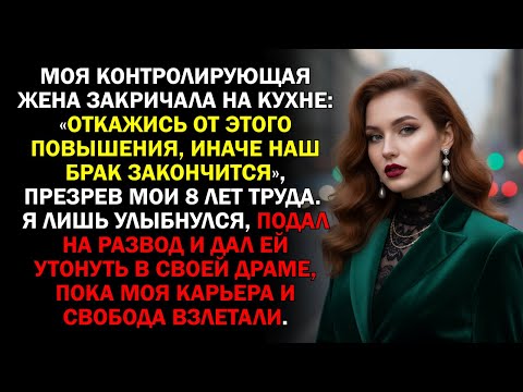 Видео: Моя контролирующая жена закричала на кухне: «Откажись от этого повышения, иначе наш брак...