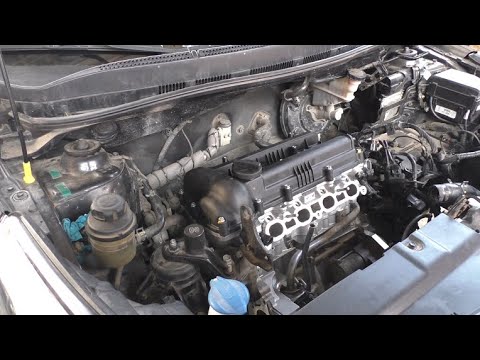 Видео: Замена двигателя G4FC производства Китай на Hyundai Solaris 2014 года Хендай Солярис 1,6 3часть