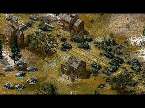 Видео: Противостояние 4 - Sudden Strike 2 - прохождение  за Германию - миссия 5 - На Харьков