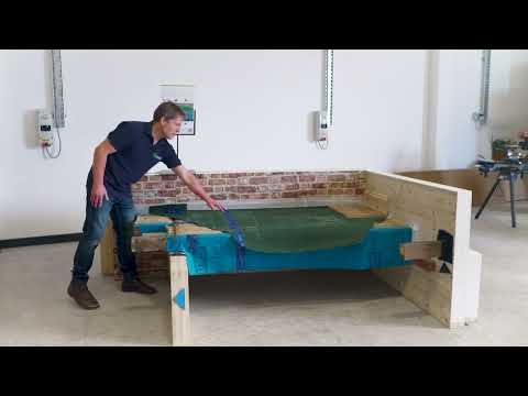 Видео: Тепловая модернизация подвесных деревянных полов с использованием натуральной изоляции