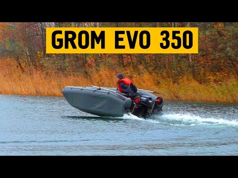 Видео: Испытания лодки GROM EVO 350