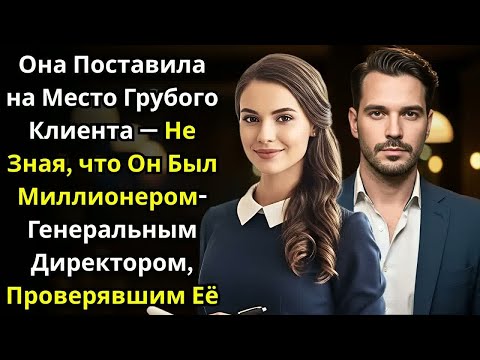 Видео: Она Поставила на Место Грубого Клиента — Не Зная, что Он Был Миллионером Генеральным Директором.