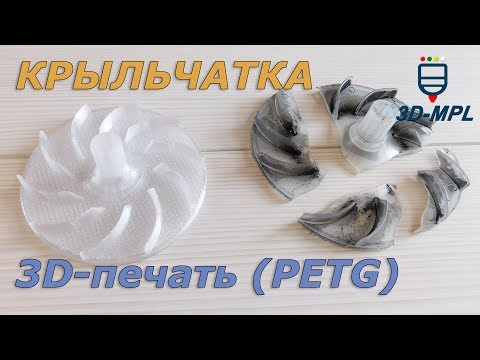 Видео: КРЫЛЬЧАТКА. 3D печать пластиком PETG + 3D моделирование