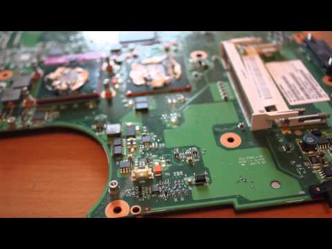Видео: Разборка, чистка ноутбука тошибы
