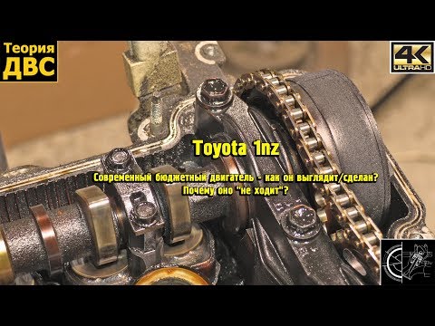 Видео: Toyota 1nz: Современный бюджетный двигатель - как он выглядит/сделан? Почему оно "не ходит"?