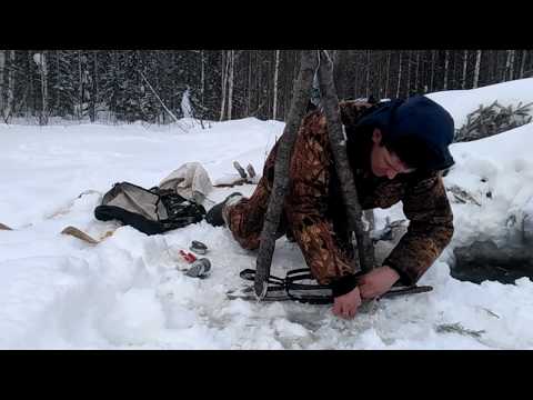Видео: Установка капкана на бобра под лёд