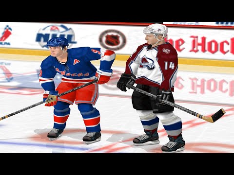 Видео: NHL 2001 | Нью-Йорк Рейнджерс - Колорадо Эвеланш | Финал Кубка Стэнли, 3-й матч | Геймплей на ПК ...