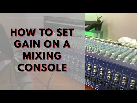 Видео: Как настроить GAIN на микшерном пульте