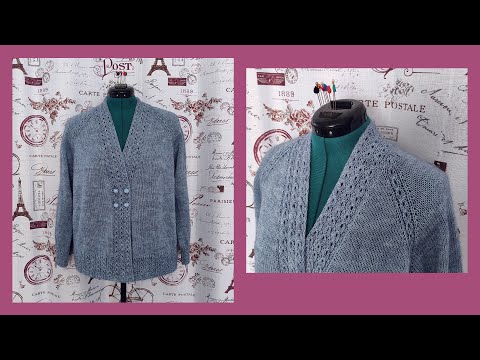 Видео: Как вязала кофточку из Alize Angora Gold /Подробное описание