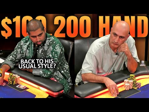 Видео: Эйрболл переступает ВСЕ границы, чтобы выиграть эту раздачу, но почему? @HustlerCasinoLive