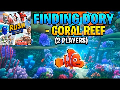 Видео: Поиск Дори - Коралловый риф (2 игрока) | RUSH: Приключение Disney • PIXAR | Геймплей, без коммент...
