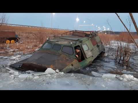 Видео: ГТТ и ГАЗ-71 ломаем ЛЕД в ручьях!!!