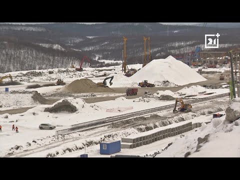 Видео: Движение по новой железнодорожной линии в Мурманской области запустят до конца года