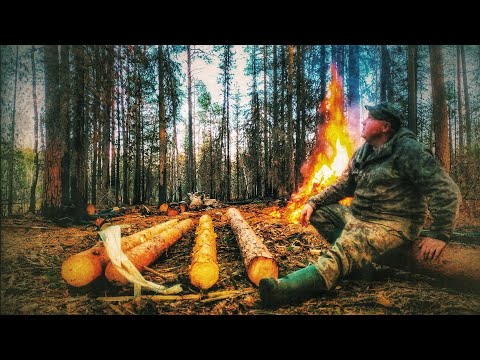 Видео: Баня в Лесу. Начало есть.... Новая Таёжная Баня Тайге.
