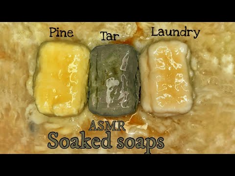 Видео: ASMR  Tar Laundry Pine soap 🧺🌲🖤 Soaked Soap АСМР Мыление и Размокшее мыло Хоз, Деготь, Хвоя #asmr