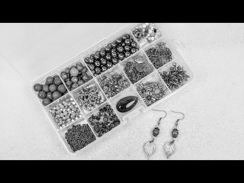 Видео: Организация коробочки с бусинами Winterberry Wishes и простой дизайн сережек на ходу