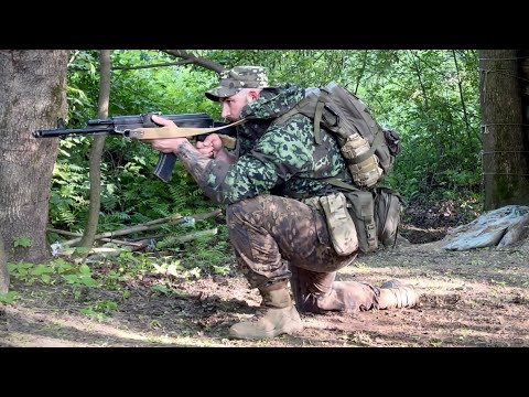 Видео: Изготовка к бою. Стоя, с колена, лёжа. Вариант.