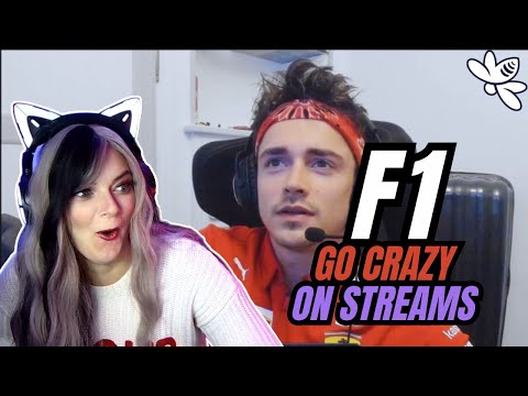 Видео: Реакция на то, как гонщики Формулы-1 сходят с ума на стримах в течение 10 минут | Реакция девушек